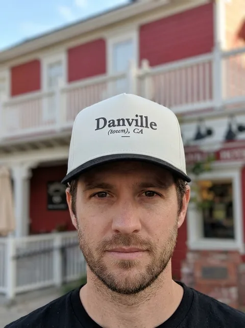 Digital visualization of Danville (town), CA on a cap