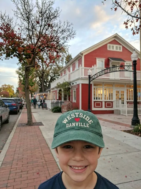Digital visualization of Westside β€οΈ Danville Youth Cap on a youth cap