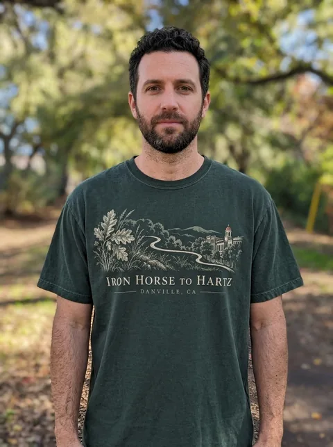 Digital visualization of Iron Horse to Hartz on a tee