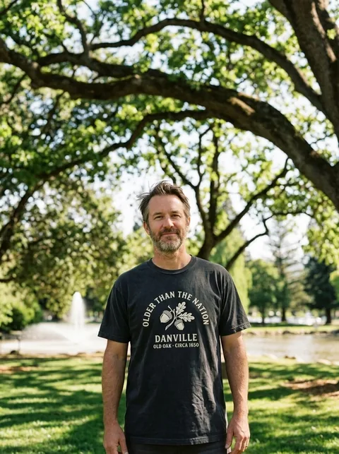 Digital visualization of Older Than the Nation (Circa 1670) on a tee