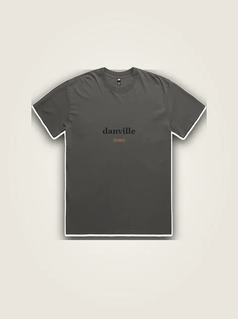 Studio product flat lay of Danville (Town) Toddler Tee on authentic supplier blank
