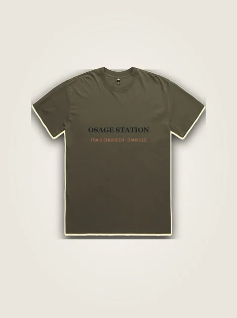 Studio product flat lay of Osage Station Engineer Toddler Tee on authentic supplier blank