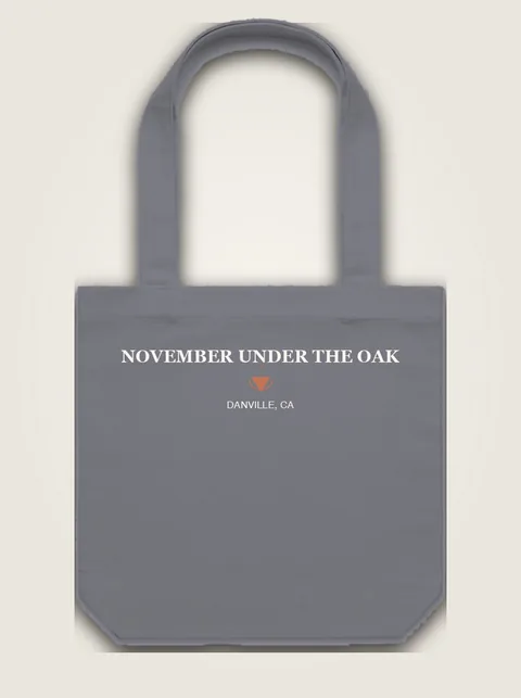 Studio product flat lay of November Under the Oak on authentic supplier blank